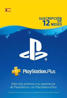 A/ PlayStation Plus PSN 12 meses SPA