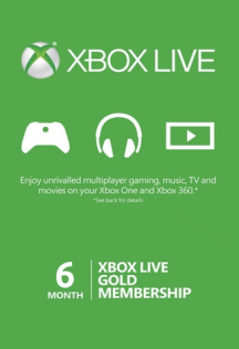 S/ Xbox Live 6 Months (EU)